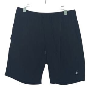 Toes on the Nose Men's Jaws lined board shorts solid black size medium